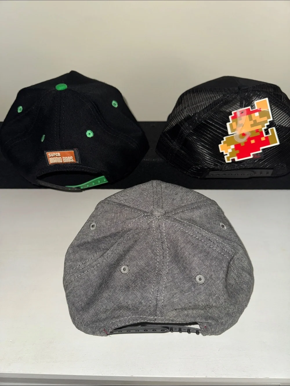Nintendo Snapback Hat Trio Set